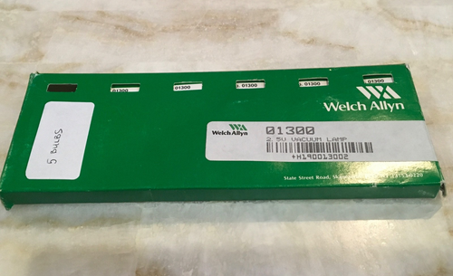 Welch Allyn 01300 2,5 V Lampe Birne Glühbirne Menge 5 - Otoskop Laryngoskop OEM - Bild 1 von 2
