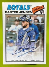 2026 Topps Heritage Carter Jensen Auto #CJ RC Royals
