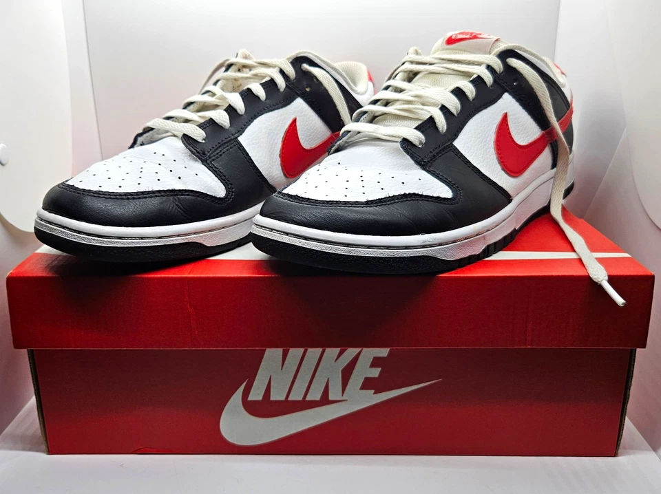 Nike Dunk Low Retro "Red Swoosh Panda" - Image 1 of 4