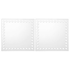 4 x 4 Inch 2 Pcs Crochet Basket Bottoms Square Acrylic Base for Crochet