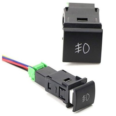 Factory Style 4-Pole 12V Push Button Switch w/LED Switch Size: 22.8 x 22.5 mm