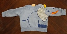 Vintage Baby Doe Spun Elephant Sleeve Sweater Size 3 To 6 Months