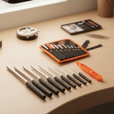 9-Piece Roll Pin Punch Set for Automotive, Jewelry, Watch Repair and Crafts