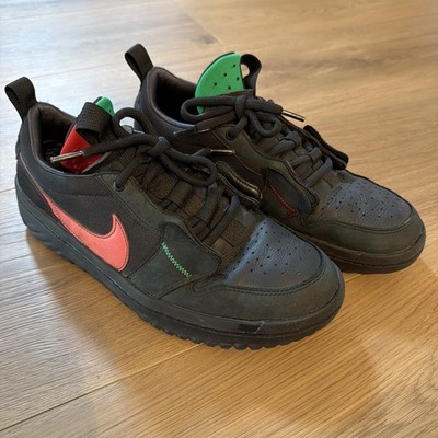 Jordan 1 Low React Fearless Black Red Green 10.5