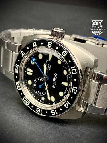 Vostok Amphibia 17036B - Batman GMT. Brand New. Sent from Barcelona - Picture 3 of 12