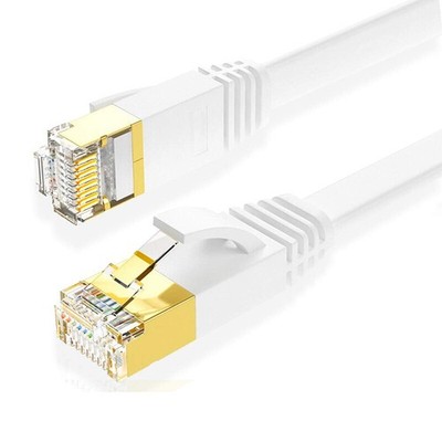 Cat 7 Flach Ethernet Kabel, RJ45 High Speed Netzwerk 10Gbps 600MHz SFTP 8P8C