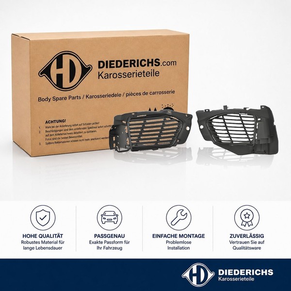 LÜFtungsgitter StossfÄNger Vorne Links Rechts Diederichs 4236438 FÜR Peugeot-image