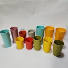 Lot of 12 - Vintage Tupperware Plastic Tumblers Made in USA Mixed Skus