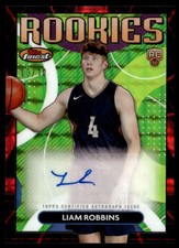 2023-24 Finest RC Autographs Red & Black Vapor Refractors Liam Robbins Auto