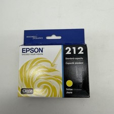 Epson 212 Claria Yellow Ink Cartridge, T212420-S/T212420-CP Expires 01/2026