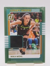 2025 Panini Donruss WNBA - Nika Muhl - Green /30 Jersey Series #34