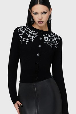 Lizenz Elvira Web Of Lies Pullover Damen Goth Alternative