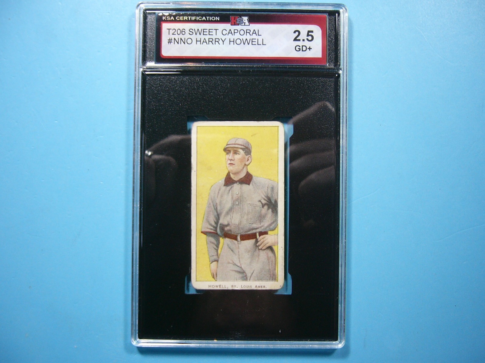 1909 T206 SWEET CAPORAL BASEBALL CARD #NNO HARRY HOWELL KSA 2.5 NICE 1909/11 GL