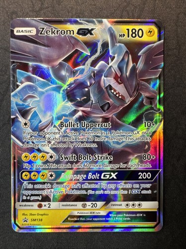 Zekrom GX SM138 Sun & Moon Black Star Promo Holo Pokemon Near Mint