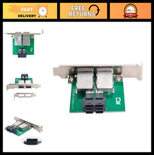 Dual Ports Mini SAS SFF-8088 to SFF-8643 Female Adapter with Low Profile Bracket