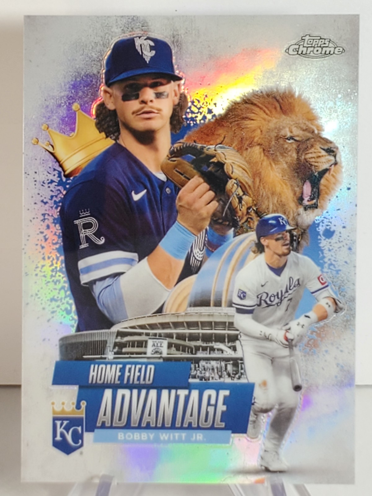 2025 Topps Chrome Bobby Witt Jr. Case Hit Home Field Advantage SSP