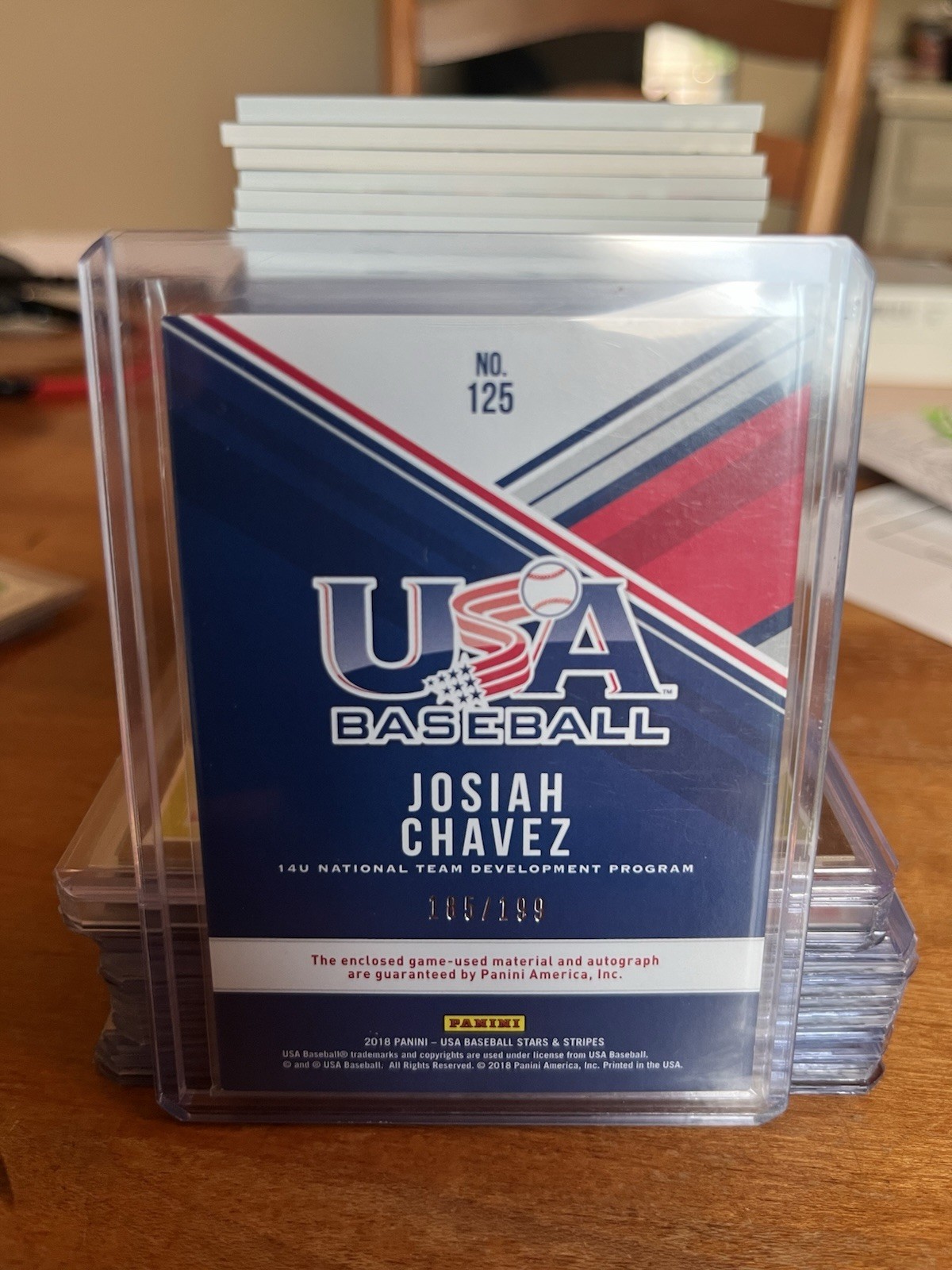 USA Baseball Auto Patch Numbered Lot Delgado Chavez Duffield Panini view 5
