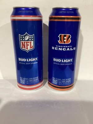 2025 BUD LIGHT NFL & CINCINNATI BENGALS 25 OZ BEER CAN *EMPTY CANS