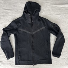 Nike Men's S Tech Fleece Windrunner Full Zip Hoodie Black Jacket CU4489-010 Flaw