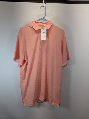 PUMA Mens GOLF POLO SHIRT M  PINK Fruit CORAL SMOOTH LISLE  PERFORMANCE Sample