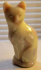 2010 Fenton Burmese Sandcarved Stylized Cat Kelsey Murphy "Fall Forage" 3 of 18