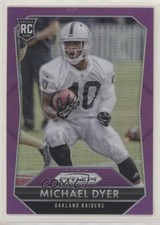 2015 Panini Prizm Rookies Violet Prizm Michael Dyer #271 c6i