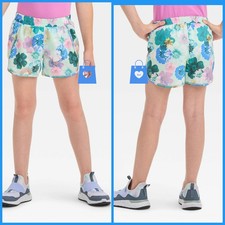 XL 14 - Girls Run Shorts - All In Motion - Green Floral