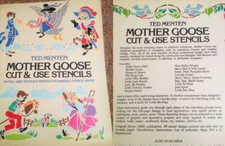 TED MENTENS MOTHER GOOSE CUT AND USE STENCILS  MINT [Paperback]