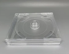 2 NEW 23MM TRIPLE CD (3 CD) JEWEL CASE WITH CLEAR TRAY,  GF3