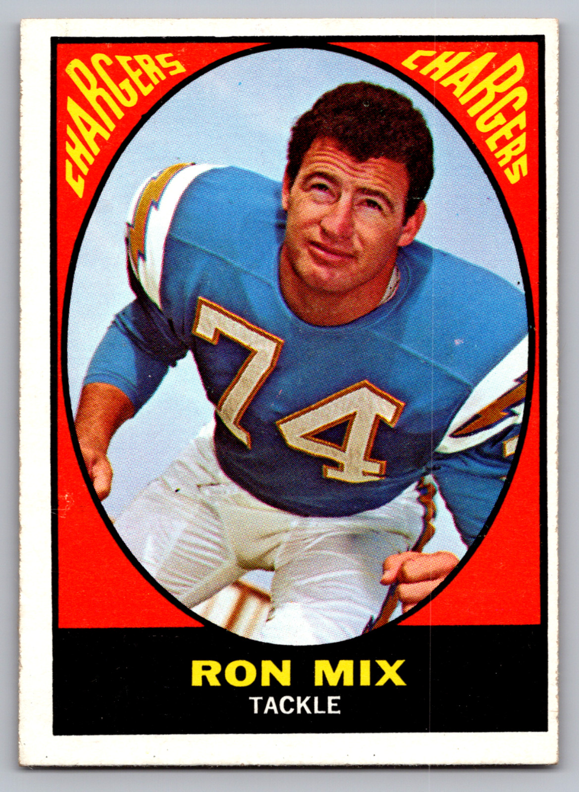 1967 TOPPS #125 RON MIX CHARGERS