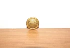 Vintage Military Button Infantry Rifle Cross Button w/ Prongs Intact