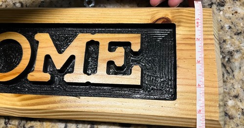 Welcome Wooden Hanging Sign, handmade, carved, OUTDOOR - Picture 8 of 9