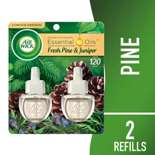 Plug in Scented Oil Refill, 2 Count, Woodland Pine, Air Freshener