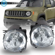 Halogen Headlamps For 2015 2016 2017 18 Jeep Renegade Projector Headlights Pair