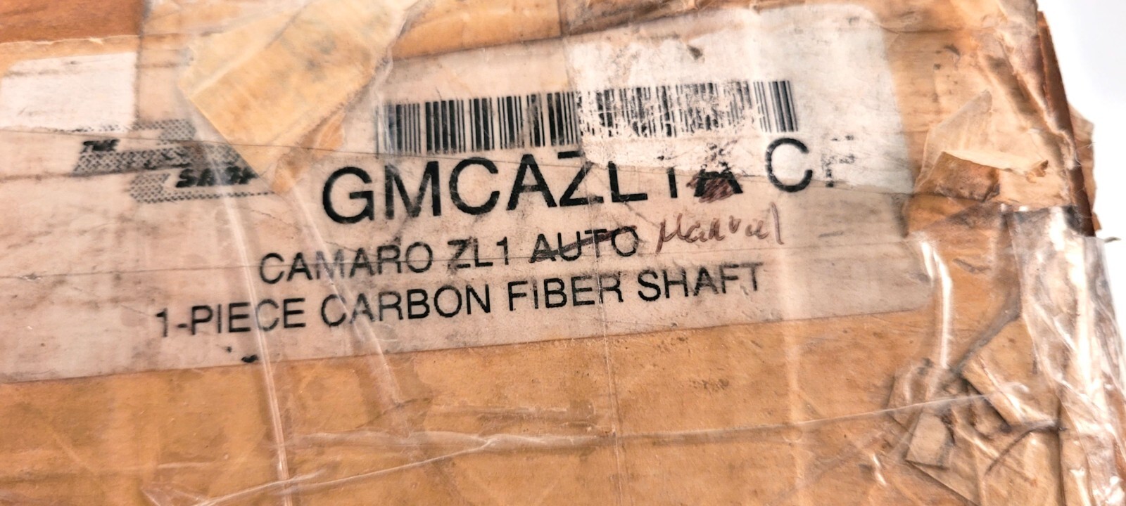 Fits 20122015 Camaro ZL1 Manual Driveshaft Shop Carbon Fiber