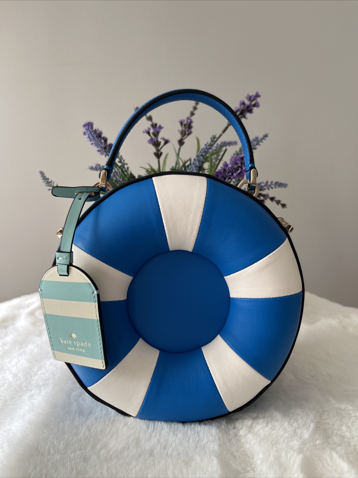 Nuevo Bolso Bandolera Kate Spade Otro Splash Piscina Flotador Novedad Azul Multi Regalo