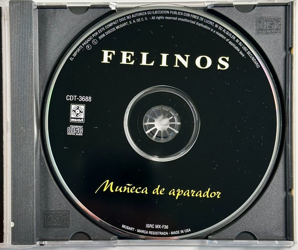 LOS FELINOS muneca de aparador CD 2006 Disco Musart Latin Rara Musica - Image 4 of 4