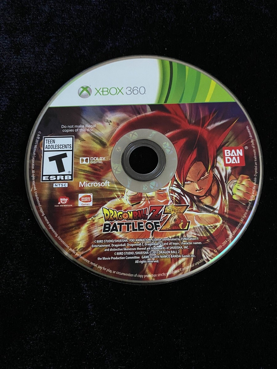 Dragon Ball Z: Battle of Z (Microsoft Xbox 360, 2014) DBZ Disc 