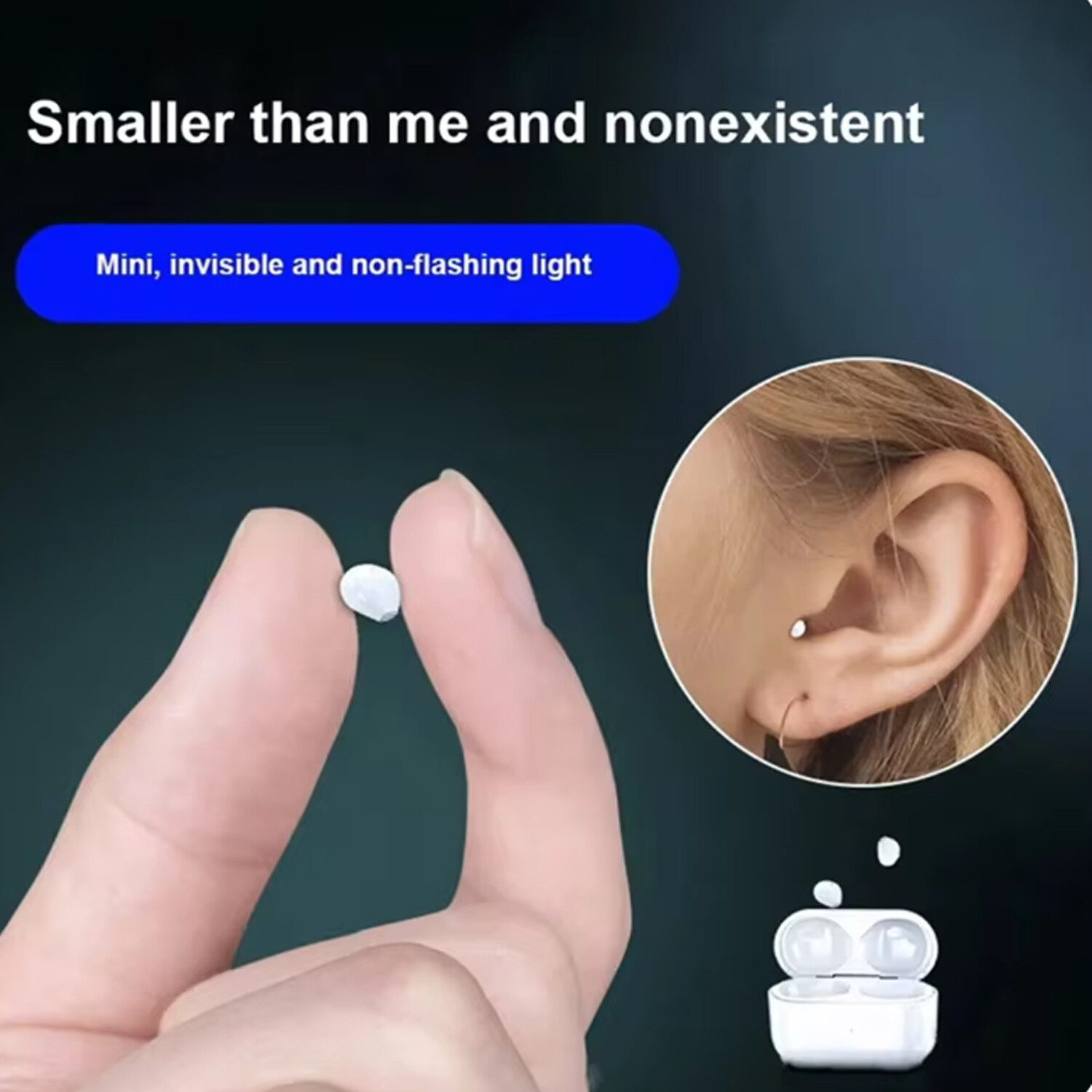 2024 Mini Earbuds Invisible Sleeping Wireless Headphone Bluetooth 5.3 Earphones