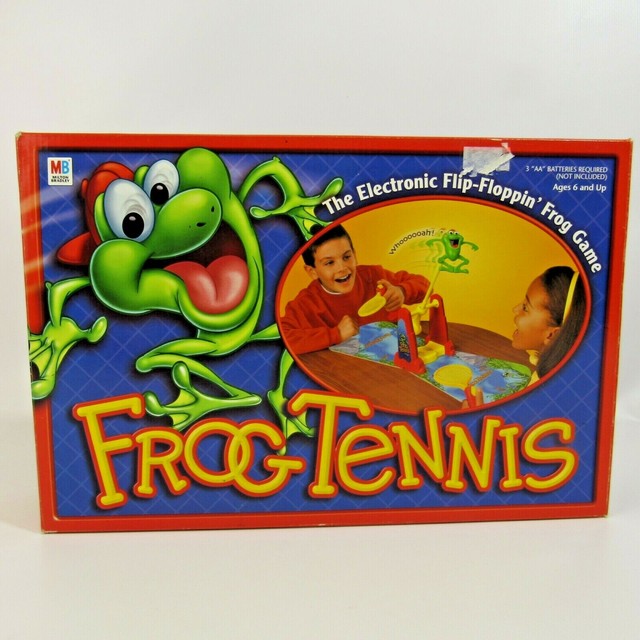 Frog Tennis Board Game Electronic Flip Floppin Frog Boardgame 2002 Hasbro EBay