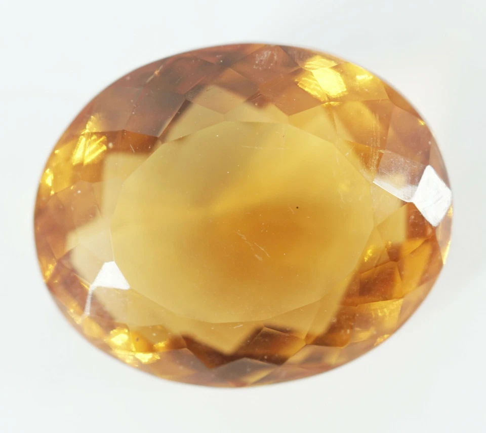 Natural EGL Certified 70.95 Ct Oval Cut Yellow Citrine Brazilian Loose Gemstone - Image 3 of 4