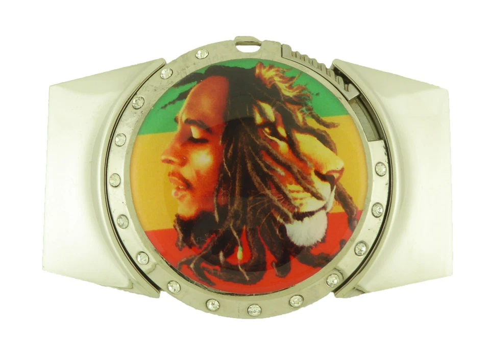 Lote al por mayor de 10 piezas hebillas de cinturón reggae rastafari león de Judá hoja de marijuanna Foto 3 de 4