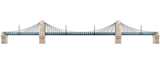Hornby R8008 Grand Suspension Bridge OO Gauge
