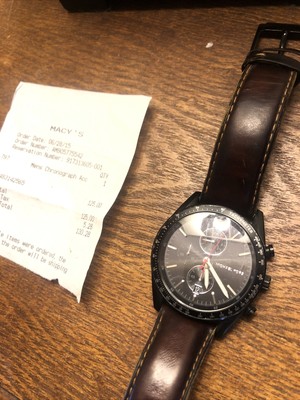 Michael Kors Mens Watch Leather Band 