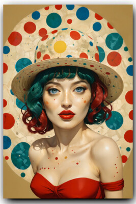 Polka Dot Sun 4 x 6 inch Exclusive Art Print Collectible Photo 10094