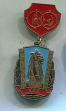 Sowjetunion:Medaille 30 Jahre Mongolische Freeundschaft 1 St&uuml;ck (38)