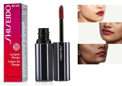 Shiseido The Makeup Lacquer Rouge Liquid Lipstick RD320 Sunburn Coral Red NIB