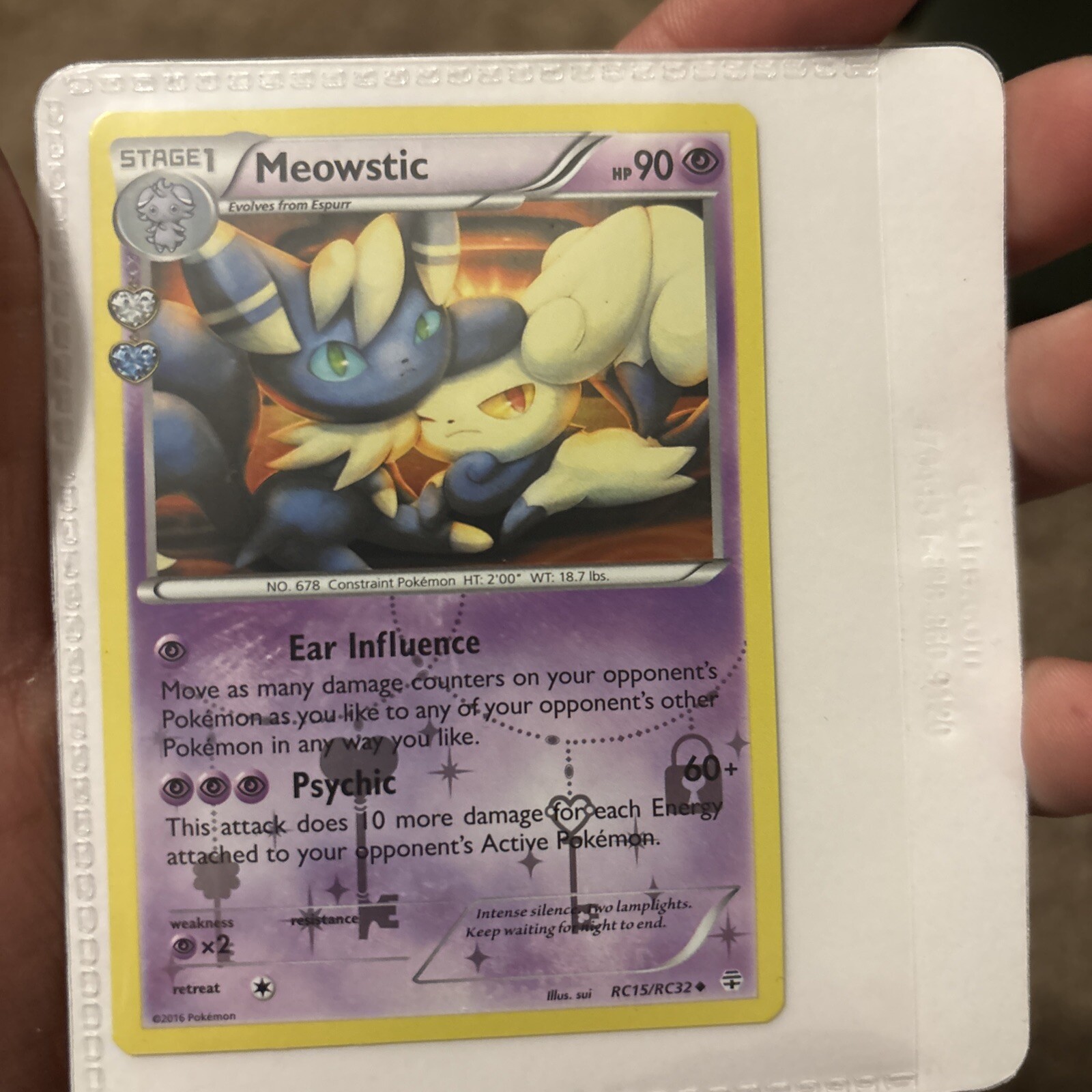 NM | Meowstic - RC15/RC32 - Pokemon Generations Radiant Collection Uncommon Card