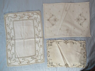 embroidered dresser scarves Blue Fern Embroidered Mini main image 0