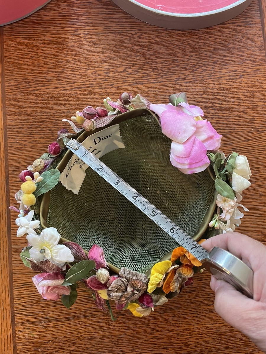 Vintage 1960s Christian Dior Chapeaux- Paris New York - Floral